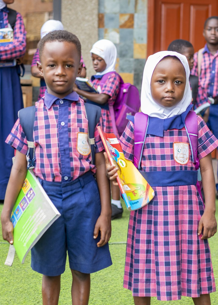 Kindergarten pupils at Darussalam Islamic School