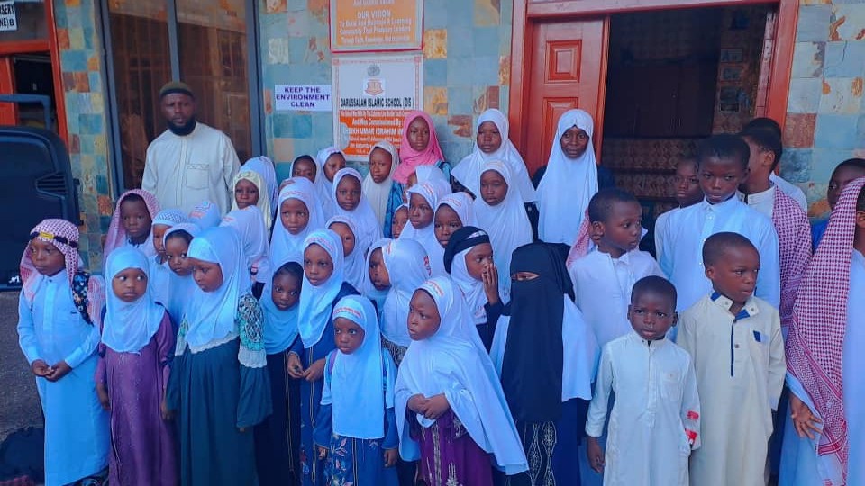 Pupils at Darussalam Islamic School's Weekend Arabic Studies programme